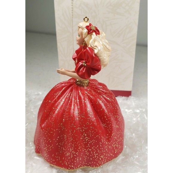 Hallmark Keepsake Ornament Holiday Barbie 1993 Collector's Series Red Dress - Picture 5 of 9